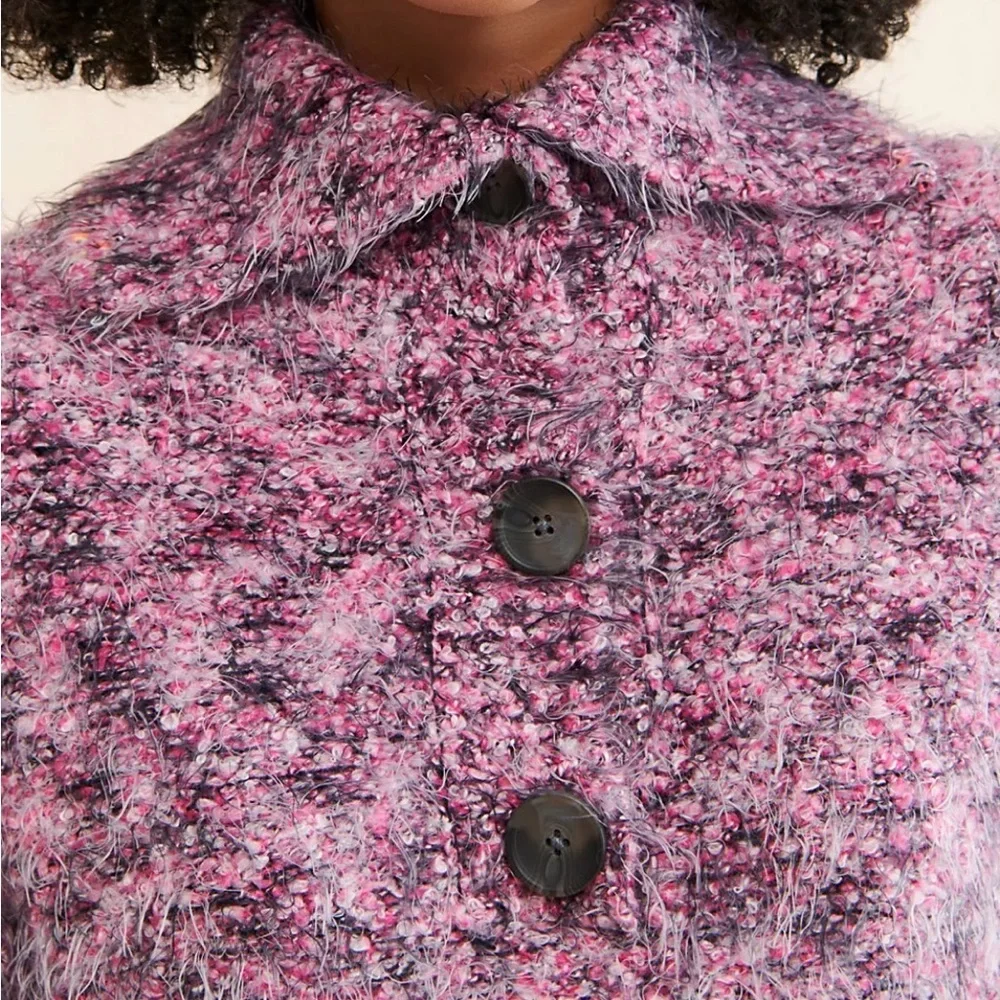 Free‎ People Purple Stellar V-Neck Sweater size Medium